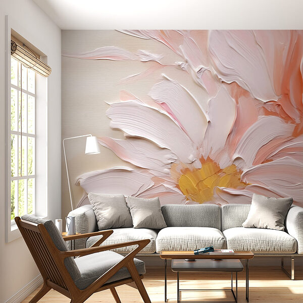 Pintura de uma flor Papel de parede Pintura de uma flor