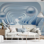 Papel de parede Ondas de design suave e fluido