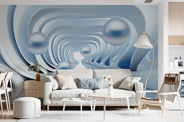 Ondas de design suave e fluido Papel de parede Ondas de design suave e fluido
