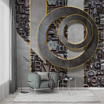 Papel de parede Grupo de letras numa parede