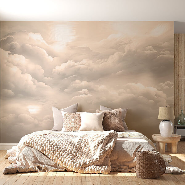 Papel de parede Nuvens suaves num céu tranquilo (REF: w02189) Papel de parede Papel de parede Nuvens suaves num céu tranquilo (REF: w02189)