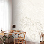 Papel de parede Flores delicadas em tons suaves
