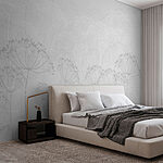 Papel de parede Padrão floral branco