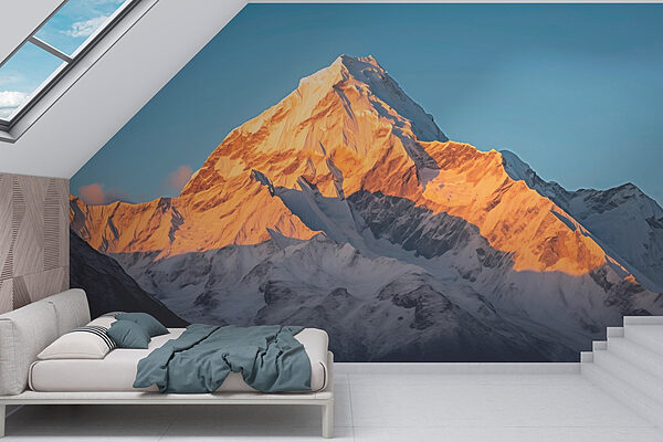 Montanha com neve Papel de parede Montanha com neve
