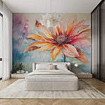 Papel de parede Pintura de uma flor