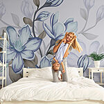 Papel de parede Flores delicadas em tons suaves