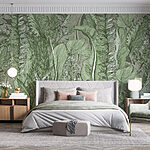 Papel de parede Uma vegetação luxuriante preenche a tela