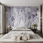Papel de parede Flores delicadas em tons suaves