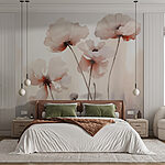 Papel de parede Grupo de flores em hastes