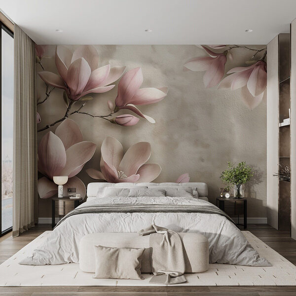 Papel de parede Flores delicadas em tons pastel suaves (REF: w08636v2) Papel de parede Papel de parede Flores delicadas em tons pastel suaves (REF: w08636v2)