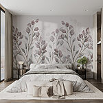 Papel de parede Flores delicadas em tons suaves