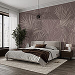 Papel de parede Desenho de plantas e folhas