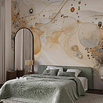 Papel de parede Formas abstractas em tons suaves
