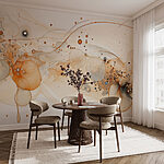 Papel de parede Formas abstractas em tons suaves