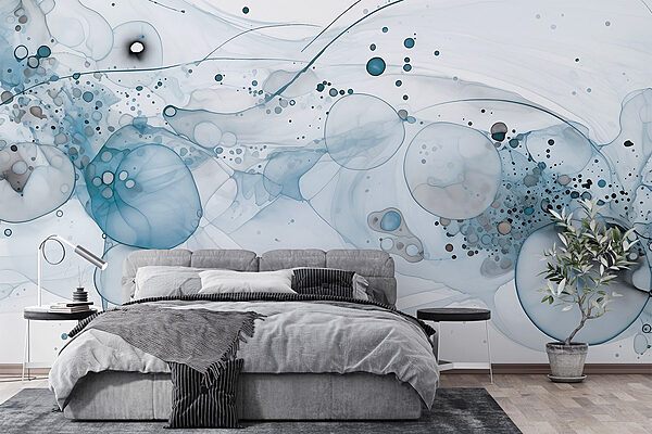 Papel de parede Papel de parede Ondas etéreas de cores suaves (REF: w02744v2)