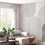 Papel de parede Design cinzento e preto