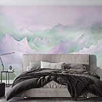 Papel de parede Cordilheira com nuvens