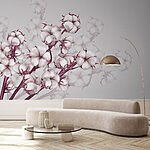 Papel de parede Planta com flores brancas