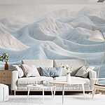 Papel de parede Montanhas cobertas de neve