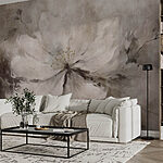 Papel de parede Pintura de uma flor branca