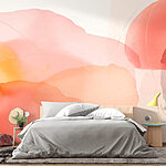 Papel de parede Wall murals Soft hues blending harmoniously together.