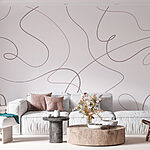 Papel de parede Fundo branco com linhas
