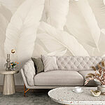 Papel de parede Texturas suaves de folhas delicadas