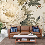 Papel de parede Flores elegantes em tons suaves.