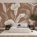Papel de parede Design floral elegante para decoração.