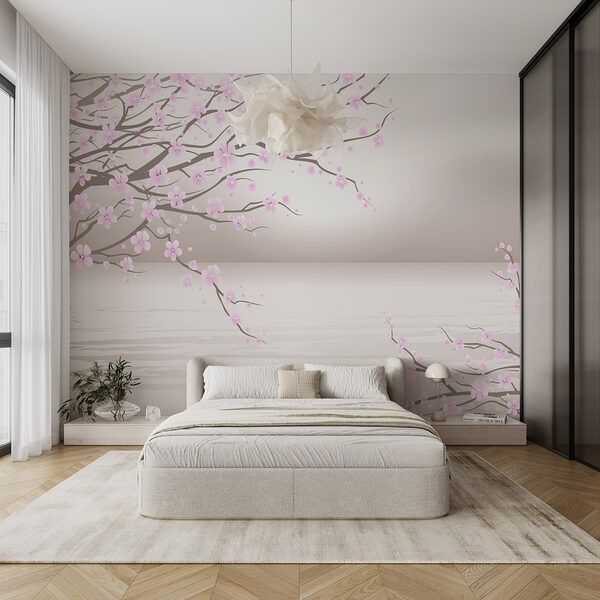 Árvore com flores cor-de-rosa Papel de parede Árvore com flores cor-de-rosa