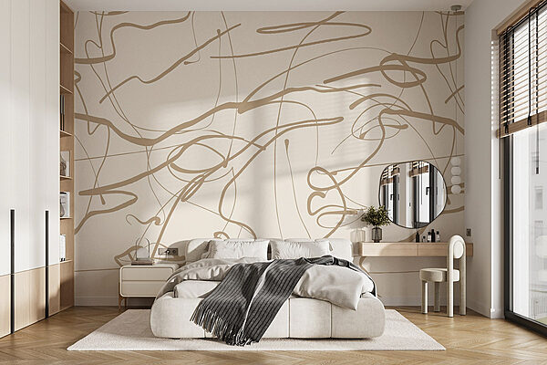 Fundo branco com linhas castanhas Papel de parede Fundo branco com linhas castanhas