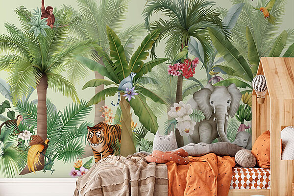 Papel de parede com animais e pássaros Papel de parede Papel de parede com animais e pássaros
