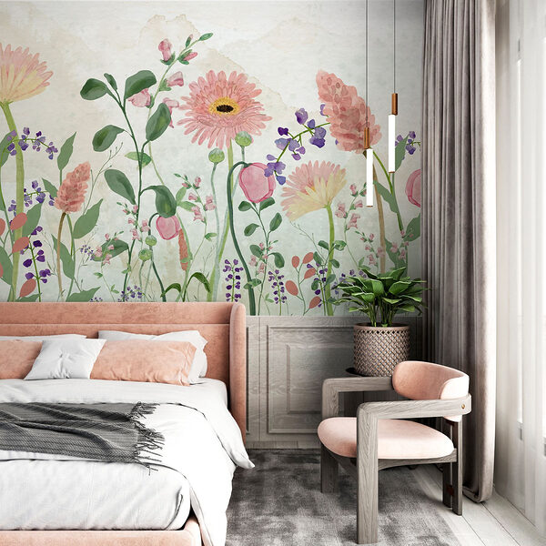 Pintura de flores e plantas Papel de parede Pintura de flores e plantas