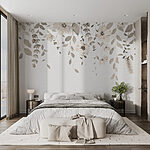 Papel de parede Arranjo floral suave em tons suaves