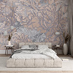 Papel de parede Elegância floral em tons suaves