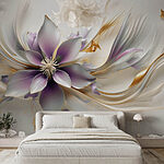 Papel de parede Desenho floral encantador em movimento