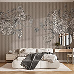 Papel de parede Elegância floral num design harmonioso
