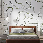 Papel de parede Linhas e curvas abstractas em movimento