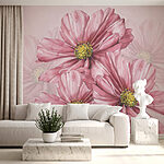 Papel de parede Grupo de flores cor-de-rosa