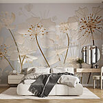 Papel de parede Beleza floral delicada em tons suaves