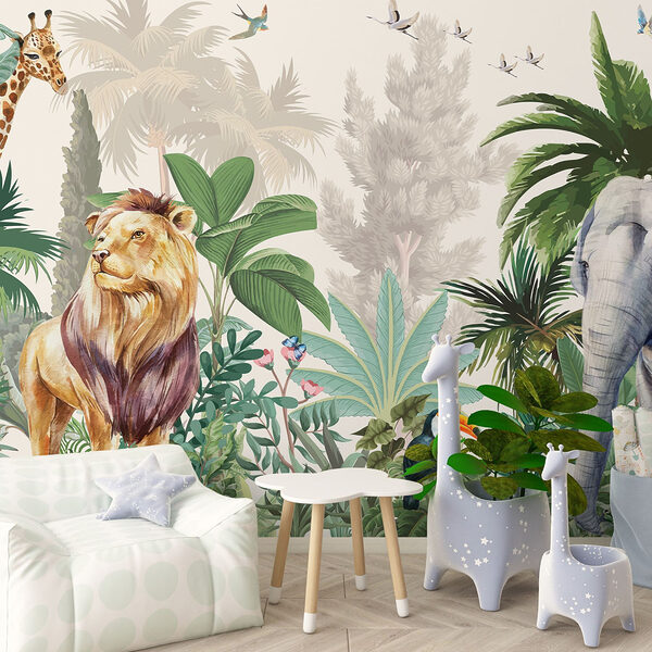 Papel de parede com animais e pássaros Papel de parede Papel de parede com animais e pássaros