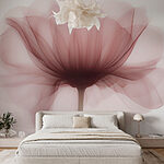 Papel de parede Flor com uma flor transparente