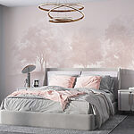 Papel de parede Grupo de árvores numa zona de nevoeiro