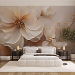 Papel de parede Flores delicadas em tons suaves.