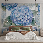 Papel de parede Flores delicadas em tons suaves