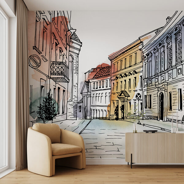 Papel de parede Desenho de um edifício