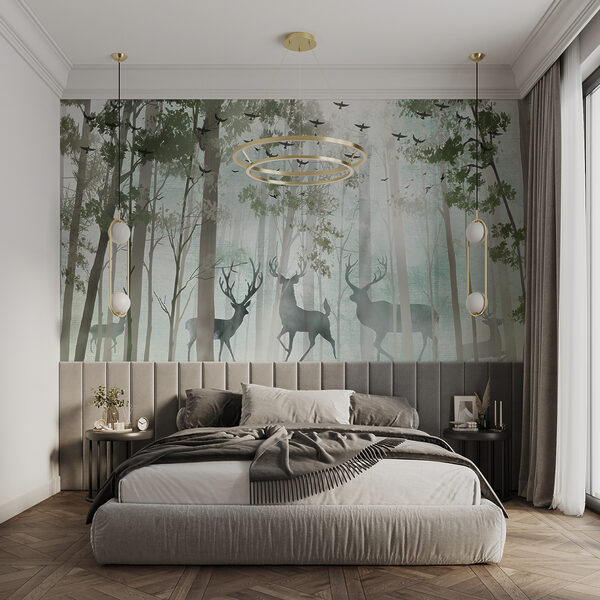 Papel de parede Veados no bosque