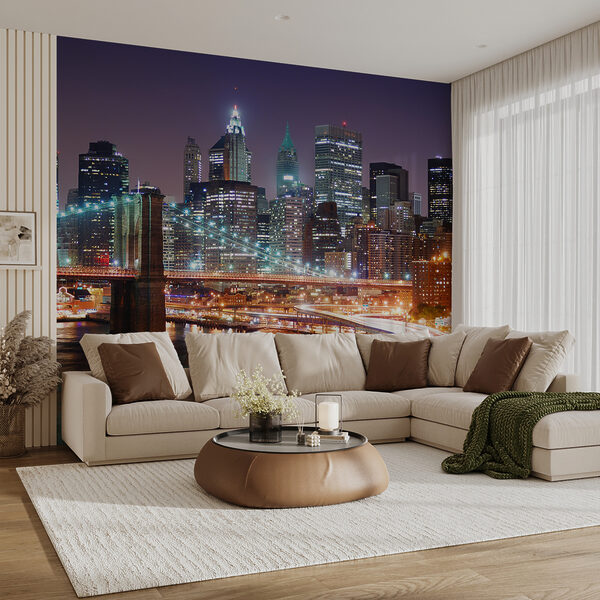 Papel de parede Horizonte da cidade à noite