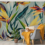 Papel de parede Desenho artístico Birds of Paradise