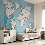 Papel de parede Camel num mapa